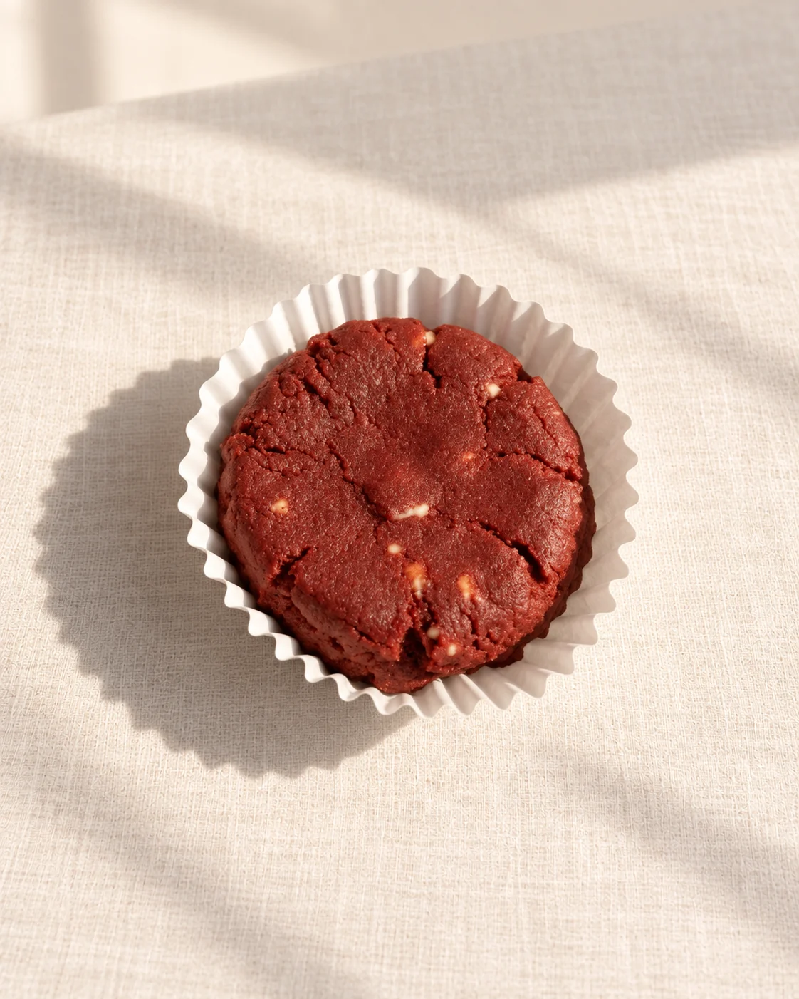 Galleta red velvet artesanal en capacillo